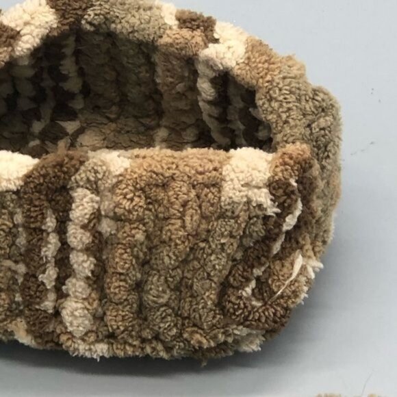 Kids Handmade Knitted Camo Slippers soft 6.6" long READ - Picture 7 of 10